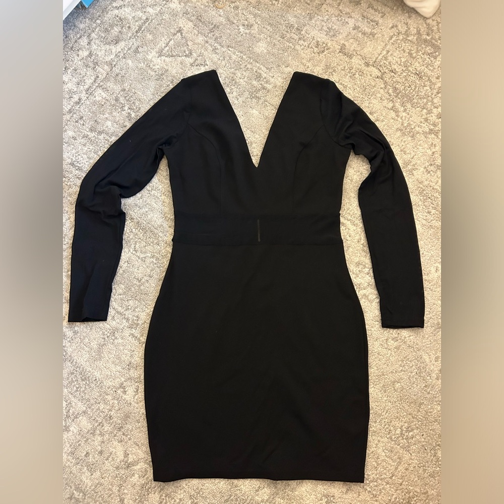 Black Long Sleeve Windsor Dress